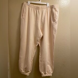 B39 - Adidas NWT Cream Jogger Pants size 2XL